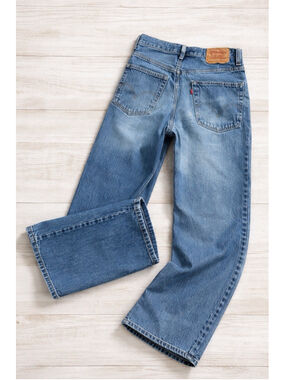 Levi’s 569 Loose Straight Jeans Mens W33 L31 Blue Mexico Black Batwing